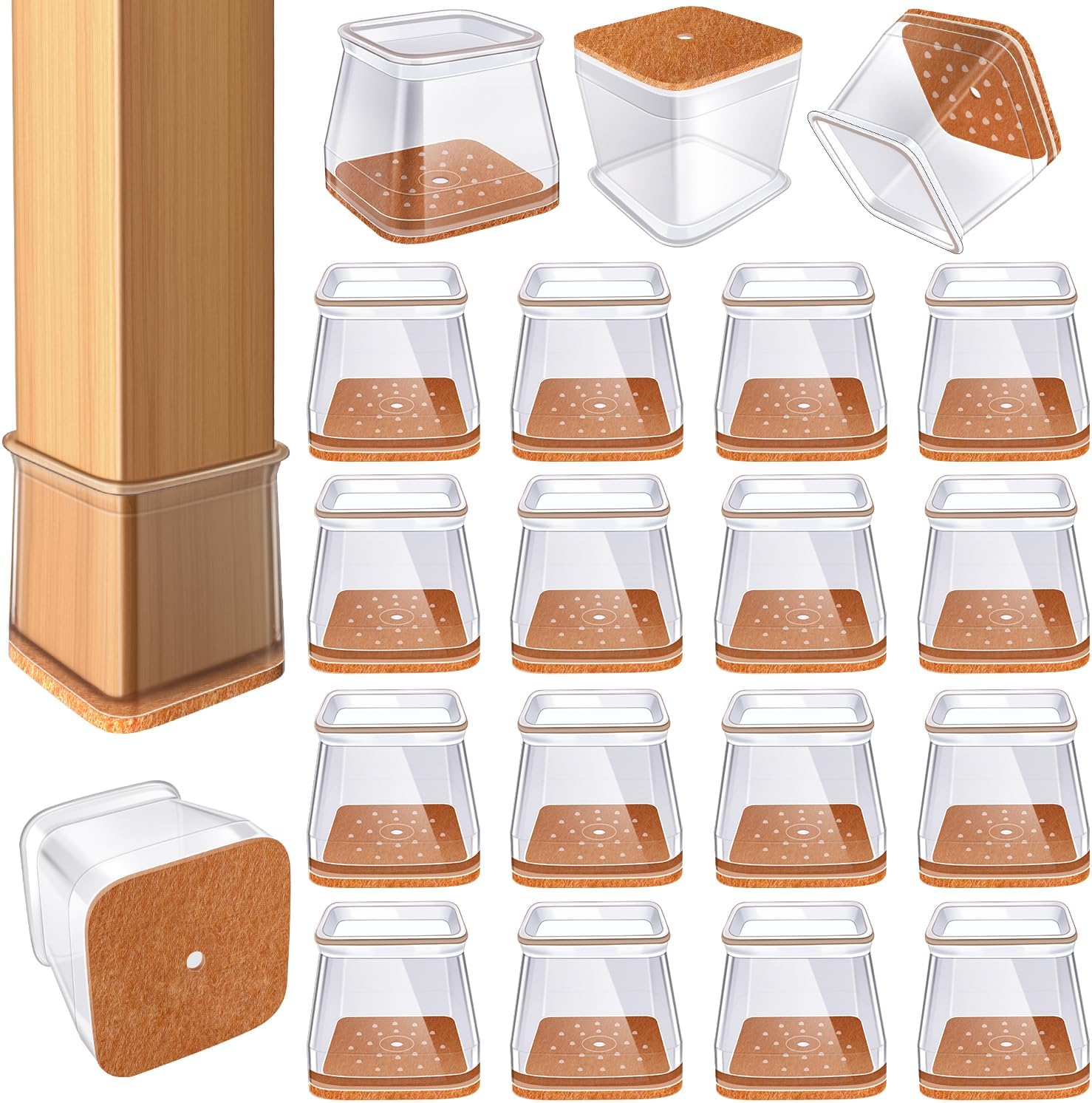 Chair Leg Floor Protectors for Hardwood Floors