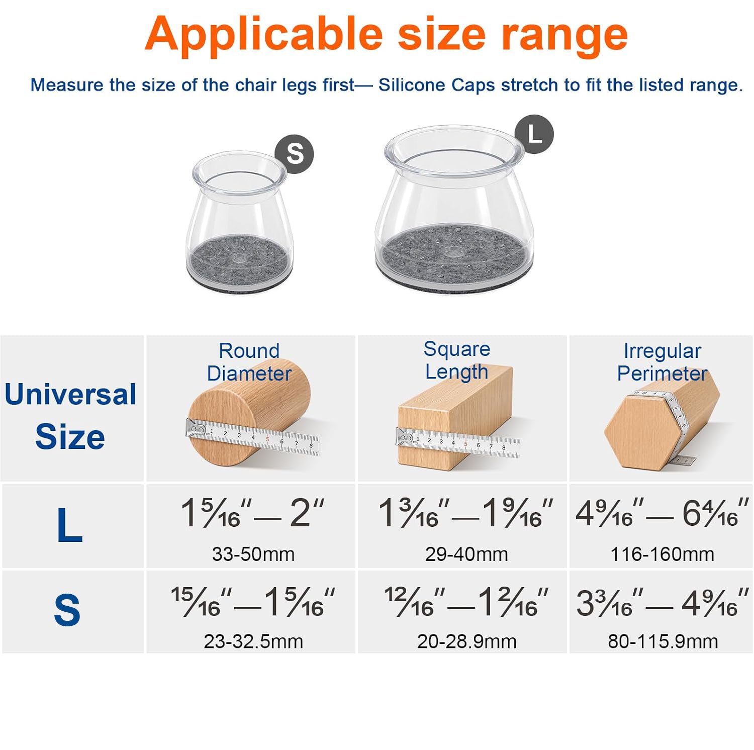 Chair Leg Floor Protectors for Hardwood Floors