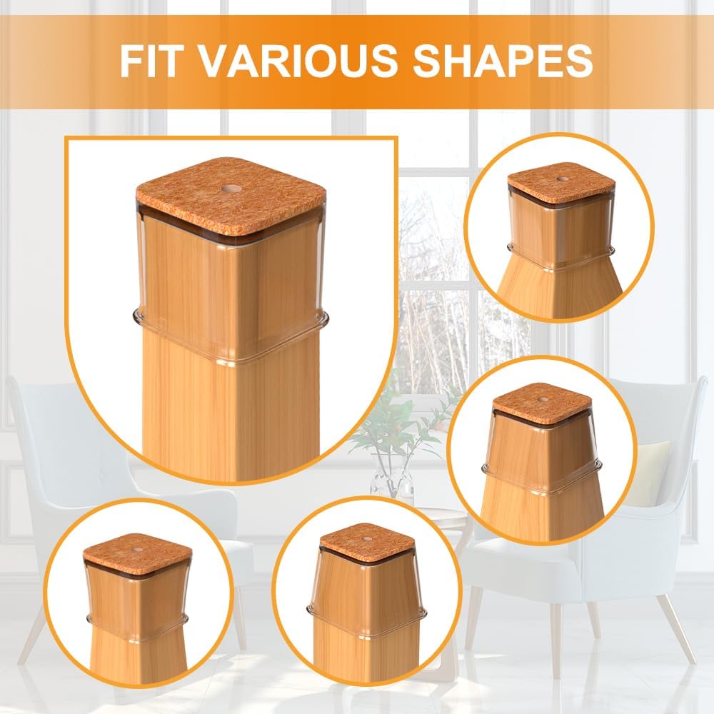 Chair Leg Floor Protectors for Hardwood Floors