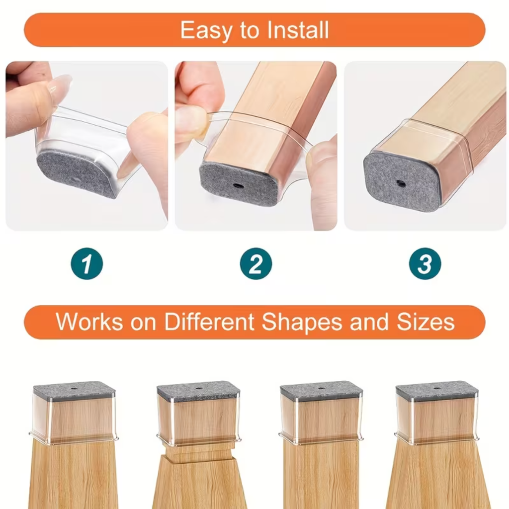 chair leg protectors rectangle