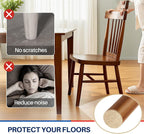 Beige 299 PCS Felt Furniture Pads for Hardwood Floors