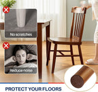 Brown 299 PCS Felt Furniture Pads for Hardwood Floors