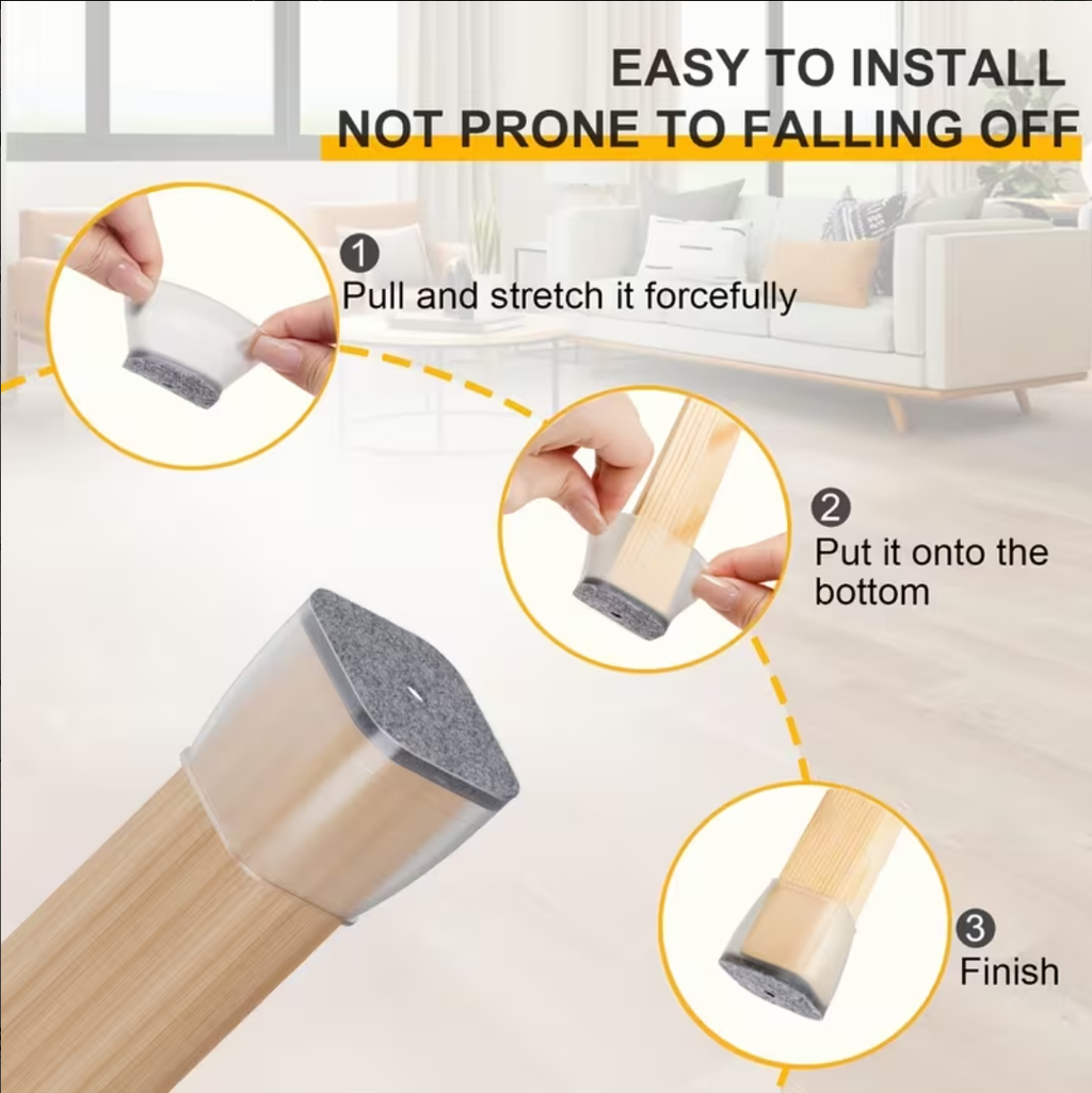 Chair Leg Floor Protectors for Hardwood Floors