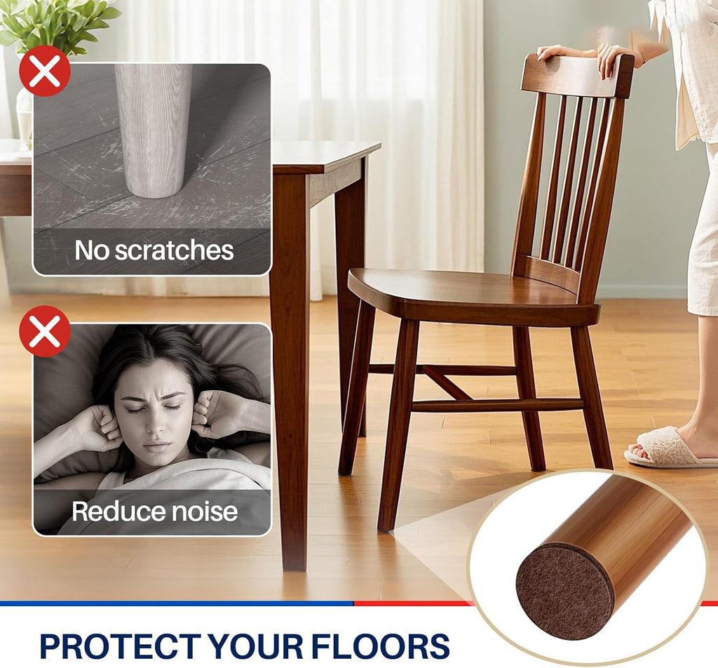 145 PCS Felt Furniture Pads for Hardwood Floors