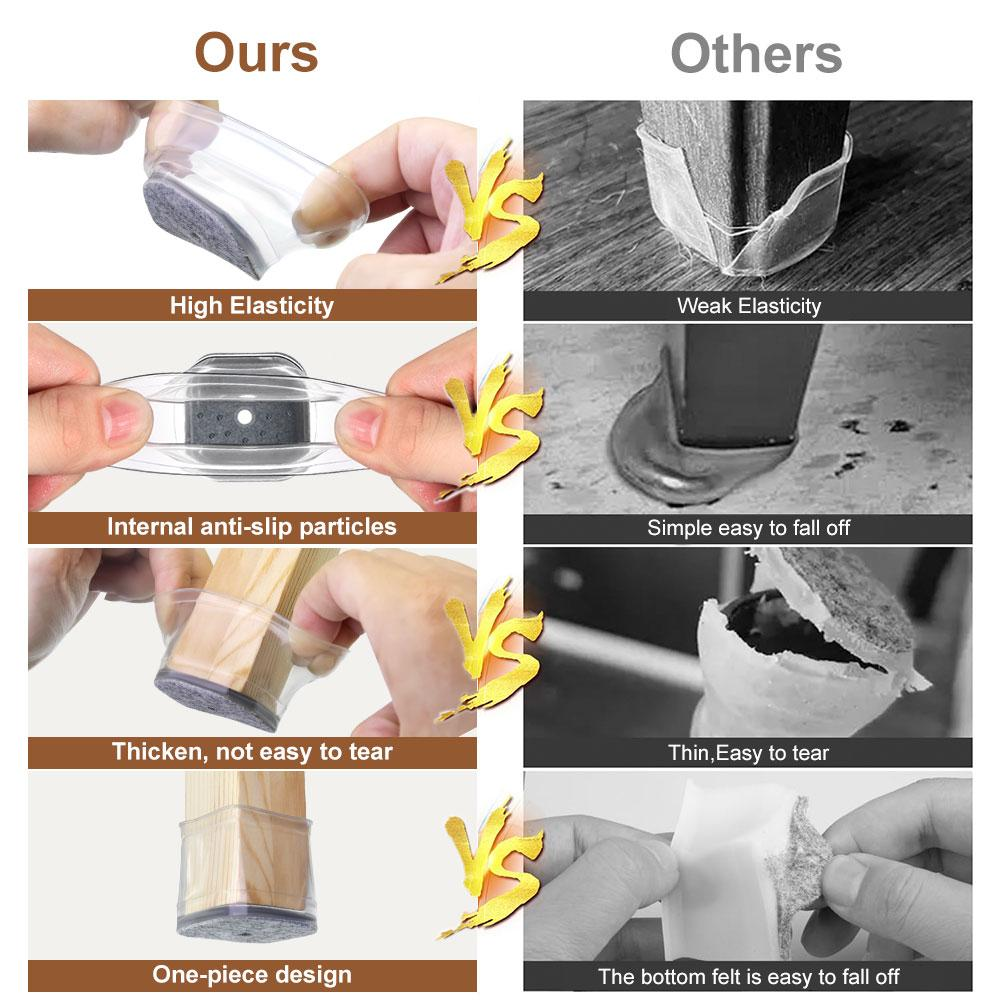 Square Chair Leg Protectors