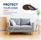 Brown 299 PCS Felt Furniture Pads for Hardwood Floors