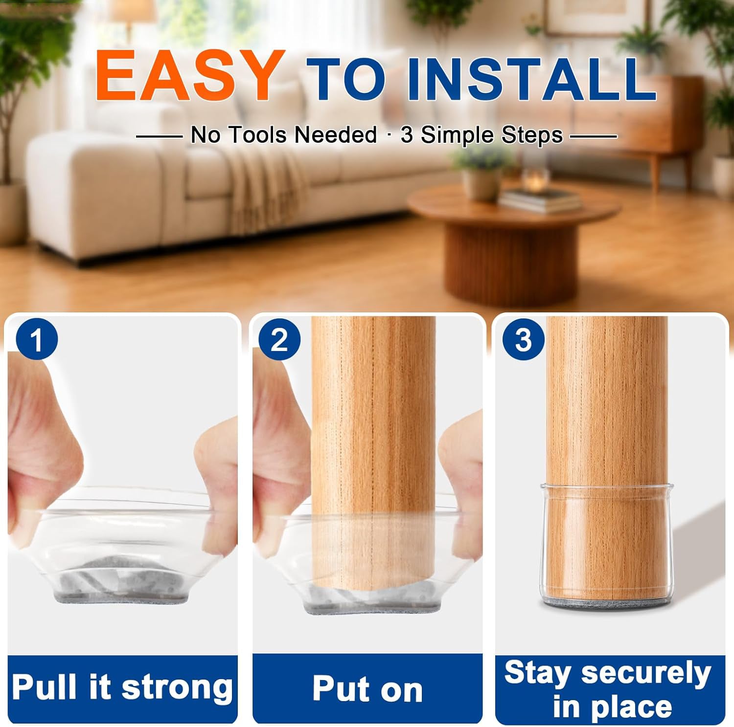 Chair Leg Floor Protectors for Hardwood Floors