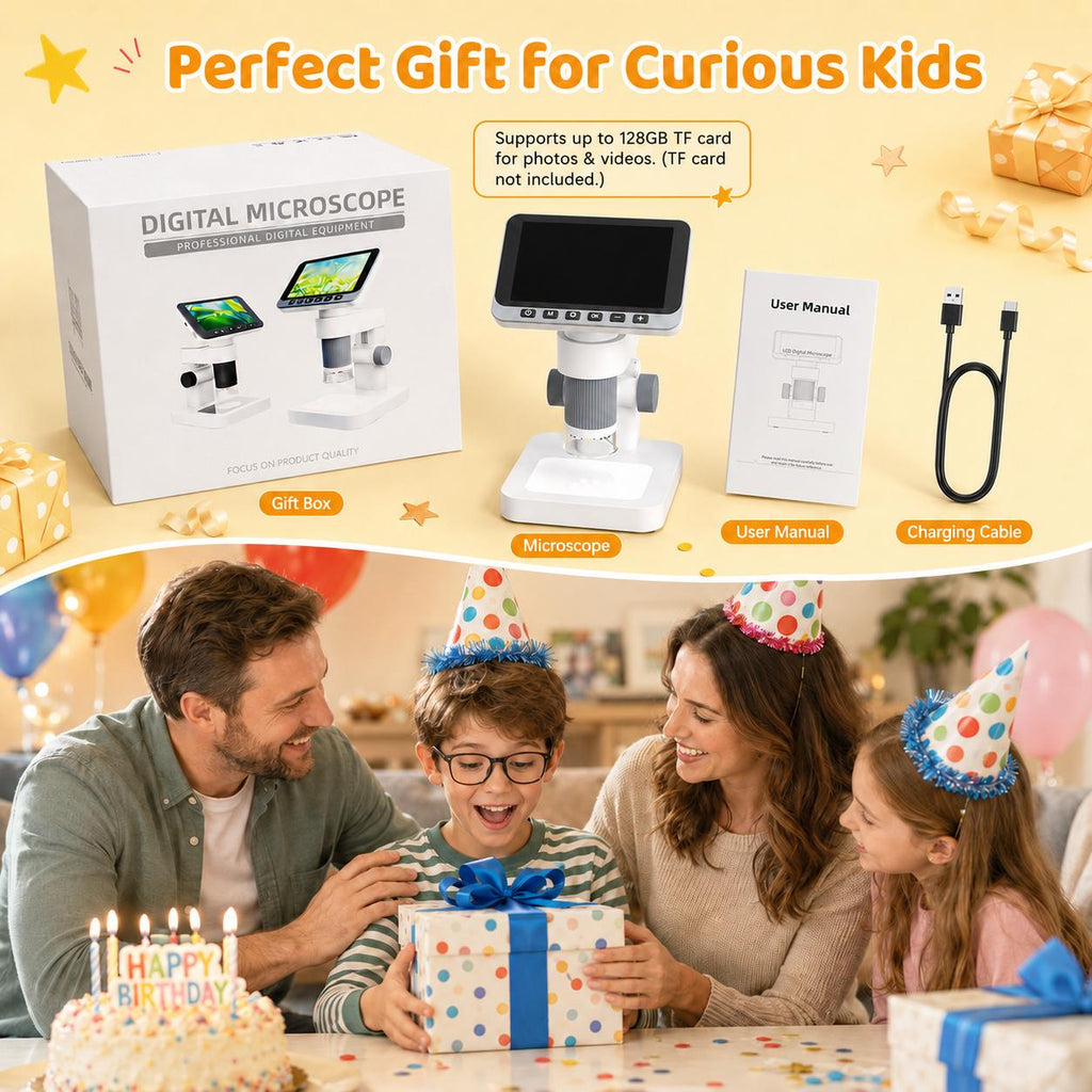 Upgrade Kids Handheld Digital Microscope