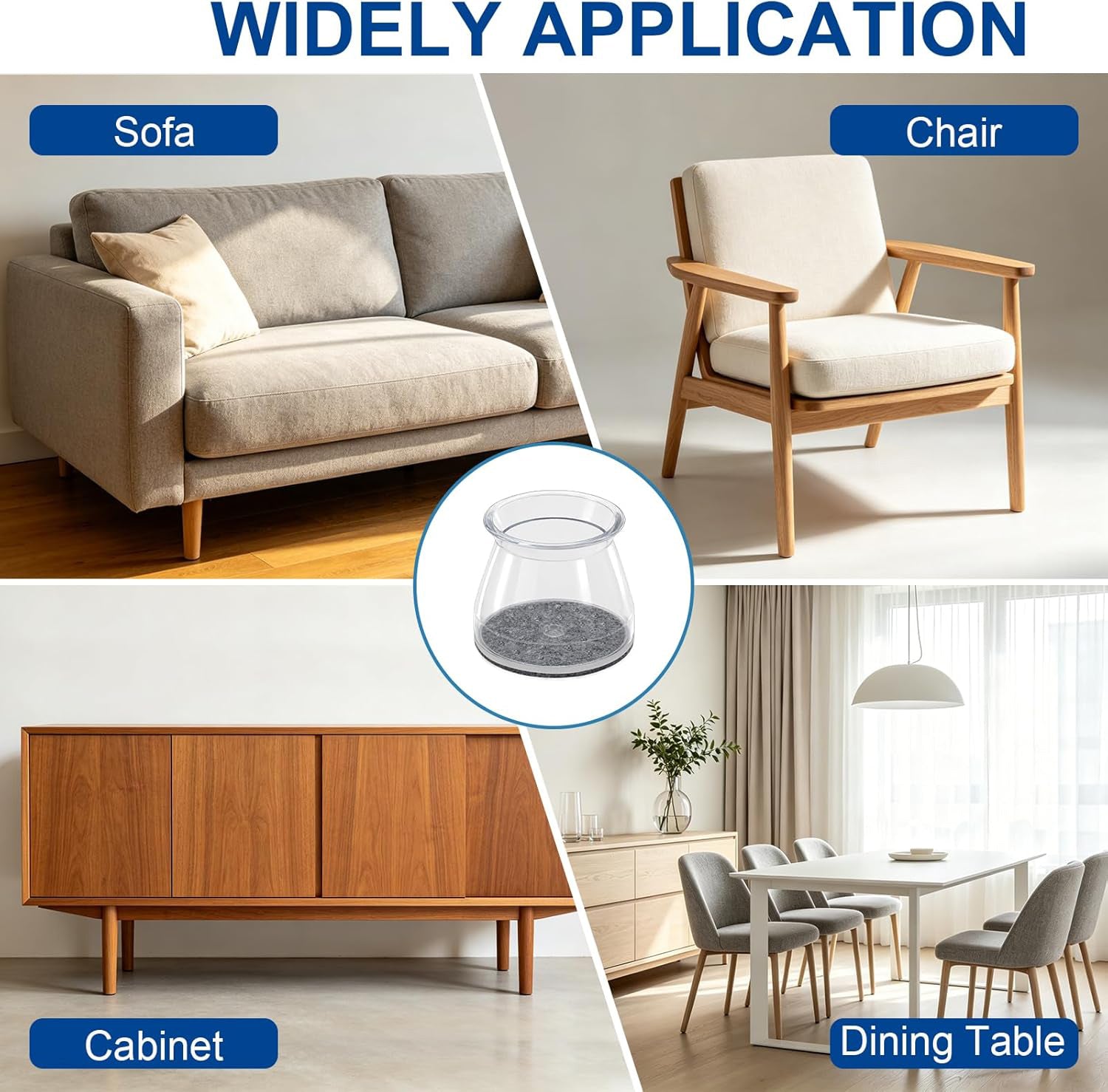 Chair Leg Floor Protectors for Hardwood Floors