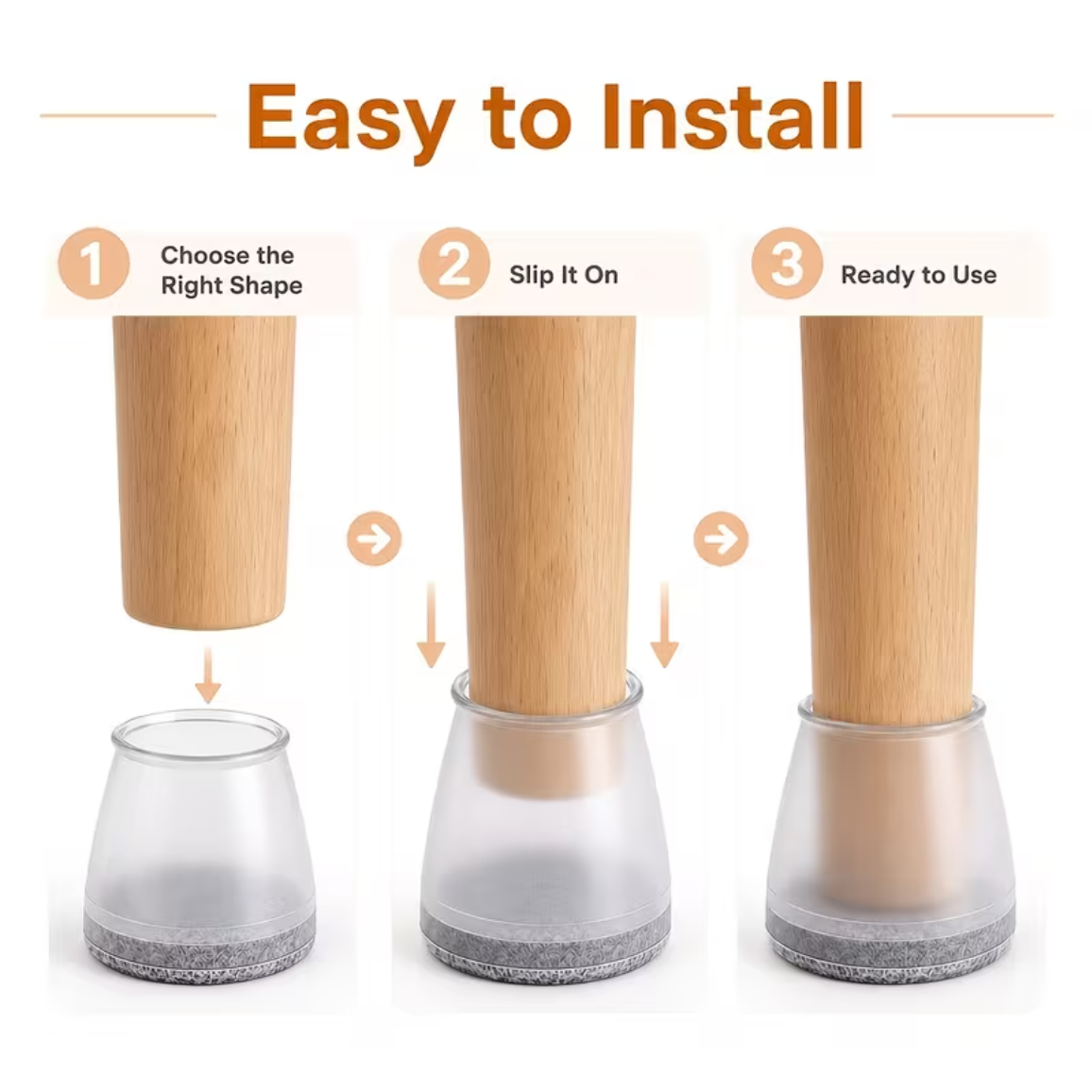 Chair Leg Floor Protectors for Hardwood Floors