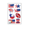 4th July Eagle Football Tattoo Stickers