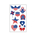 4th July Shield Eagle Tattoo Stickers