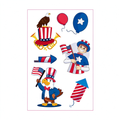 4th July Cartoon Eagle Tattoo Stickers