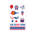 4th July Rocket Popsicle Tattoo Stickers
