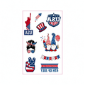 4th July Gnome USA Tattoo Stickers