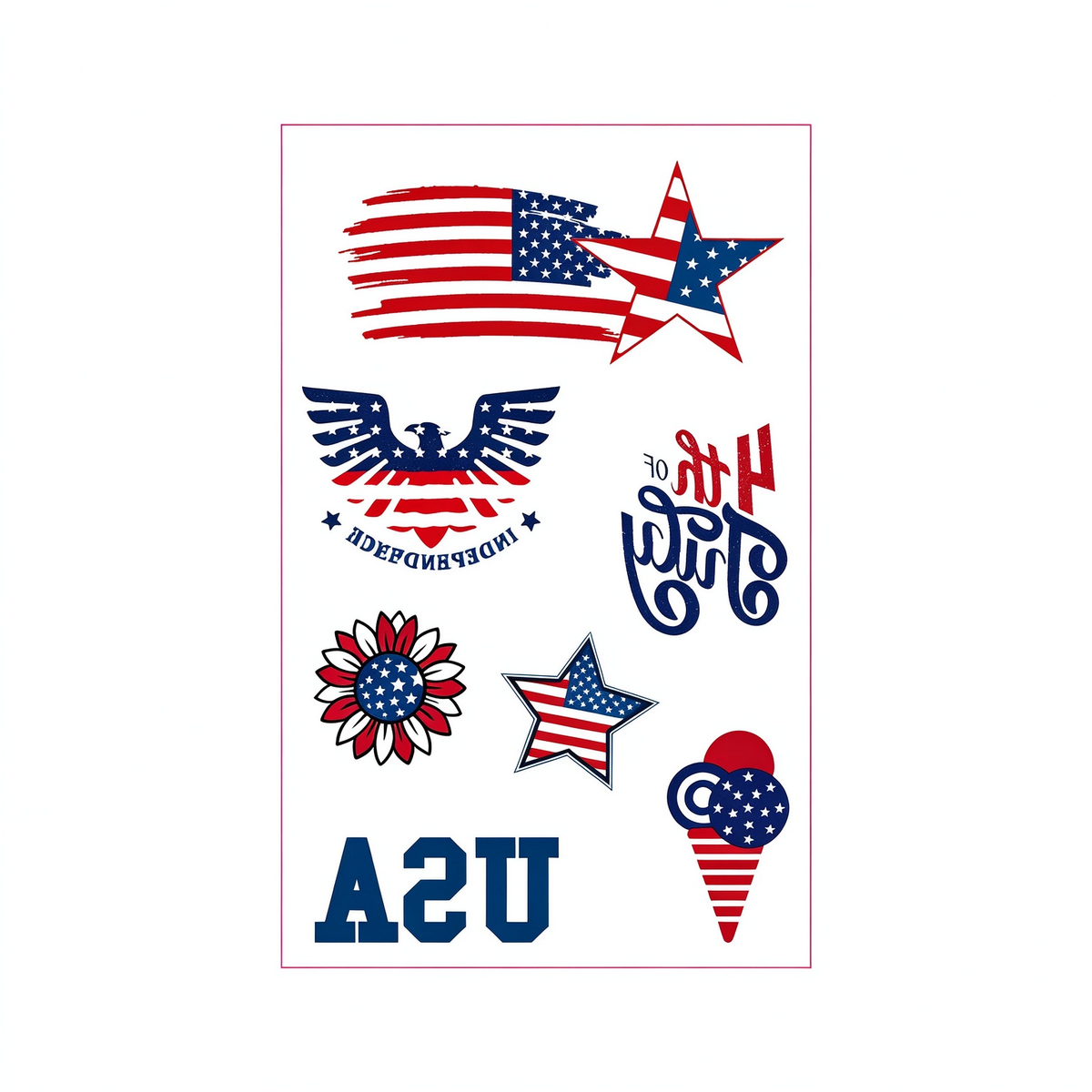 Patriotic Eagle Tattoos 4th of July