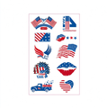 4th July Lips Truck Eagle Tattoo Stickers
