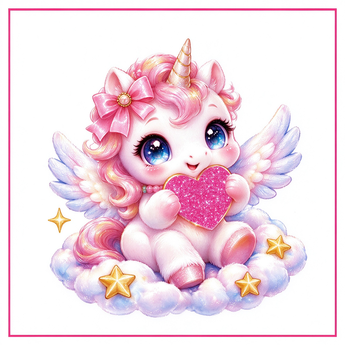 Heart Angel Unicorn