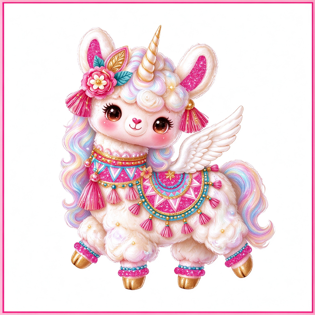 Boho Llama Unicorn