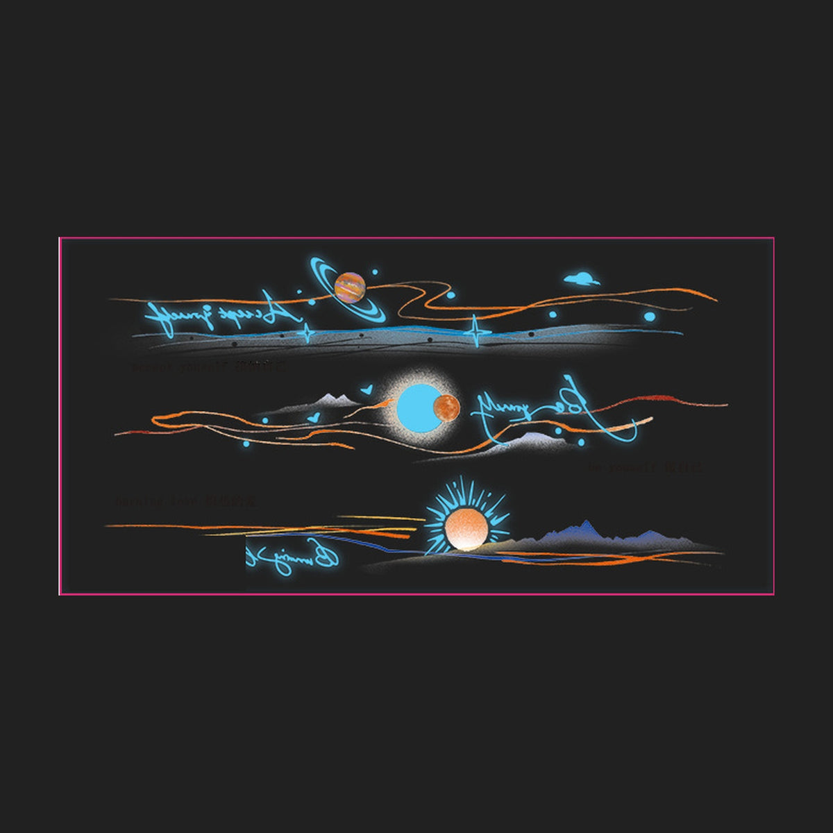Galaxy Line Tattoo