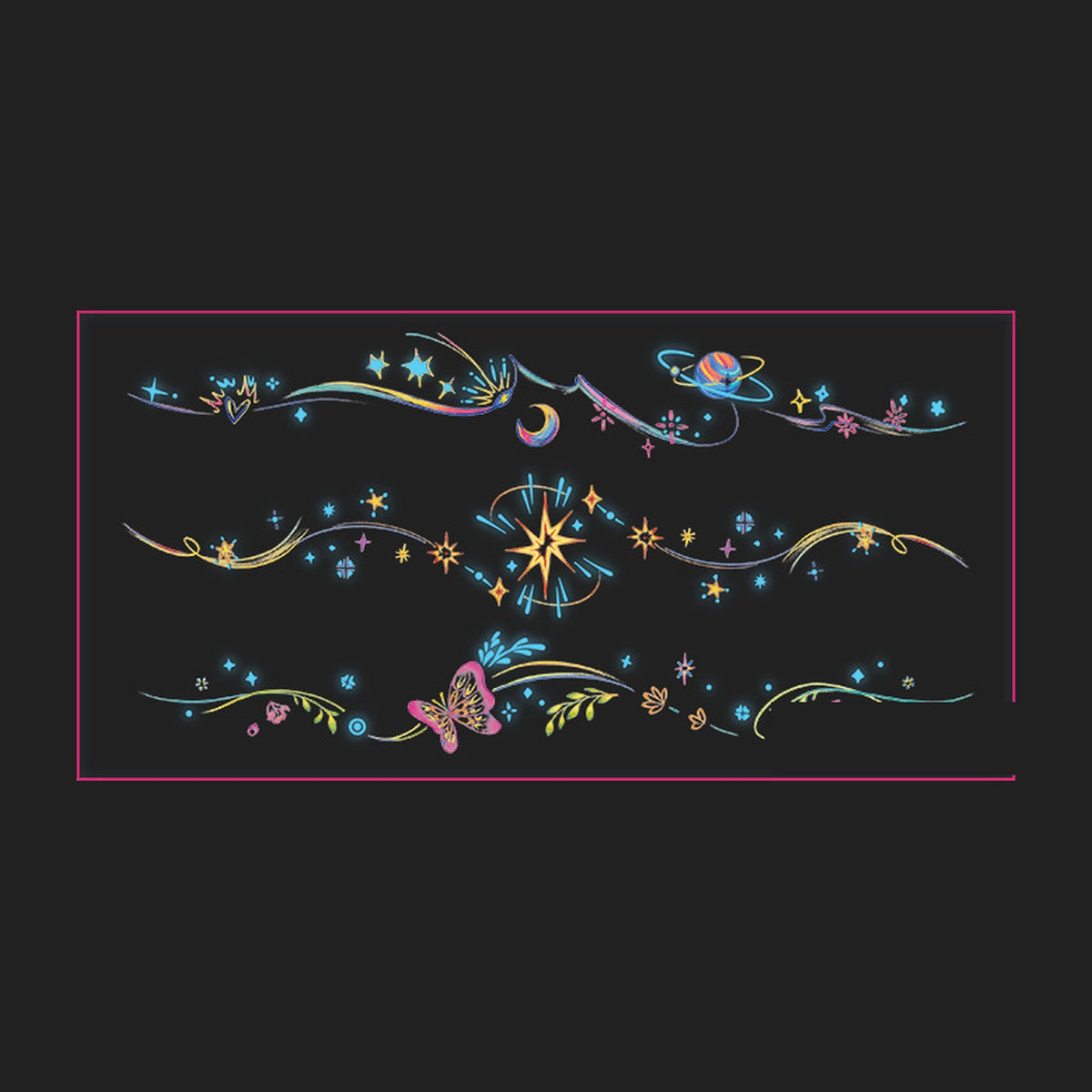 Starry Butterfly Tattoo