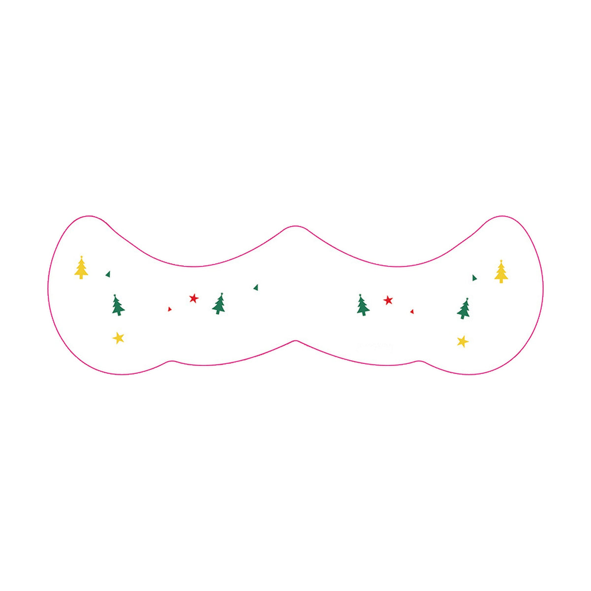 Xmas Tree Face Tattoo