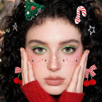 Xmas Tree Face Tattoo