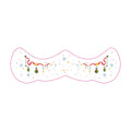 Bauble Ribbon Face Tattoo