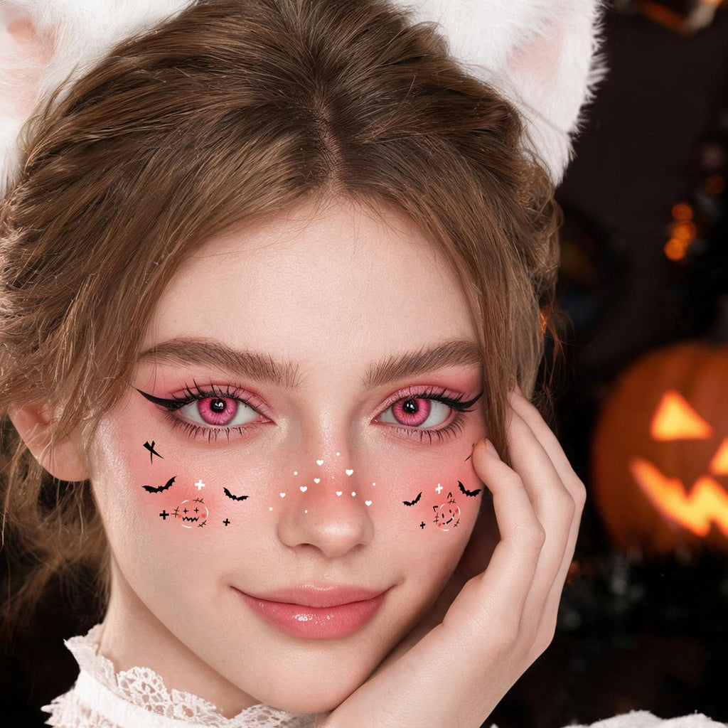 Bat Pumpkin Heart Tattoo