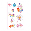 Glitter Shell Butterfly Koi Magic Wand Tattoo Stickers
