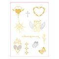 Angel Sun Metallic Tattoo