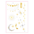 Cat Moon Star Metallic