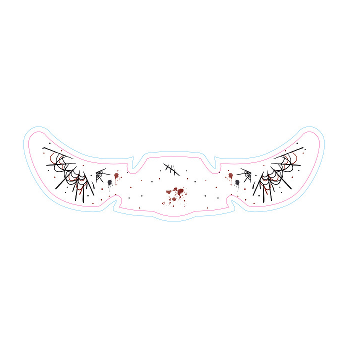 Web Splatter Halloween Tattoo