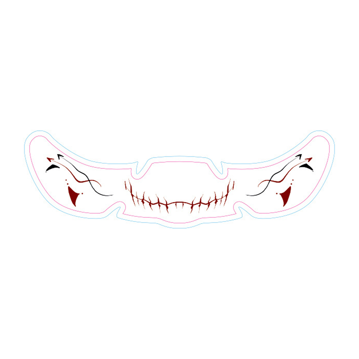 Stitch Fangs Halloween Tattoo