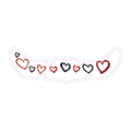 Grunge Hearts Halloween Tattoo