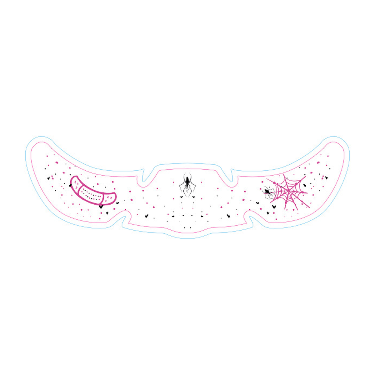 Pink Spider Halloween Tattoo