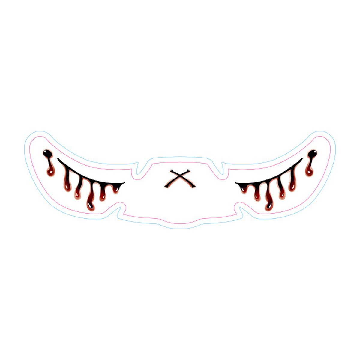 Blood Tears Halloween Tattoo