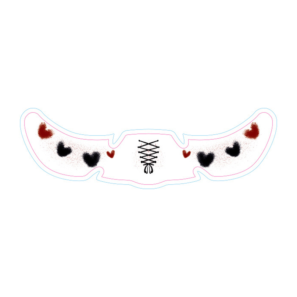 Heart Stitch Halloween Tattoo