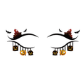 Castle Pumpkin Halloween Eye Tattoo