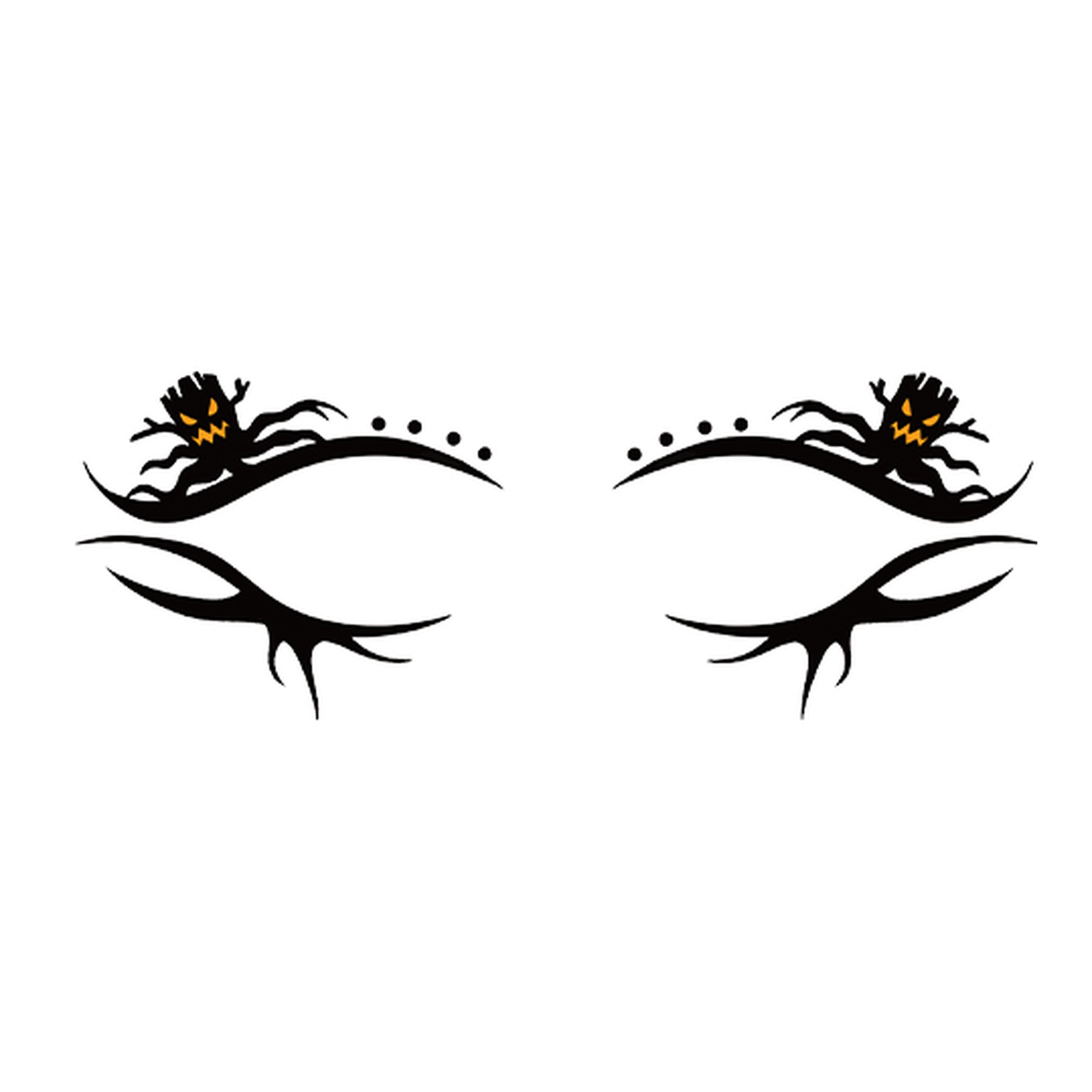 Tree Pumpkin Halloween Eye Tattoo