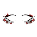 Skull Butterfly Halloween Eye Tattoo