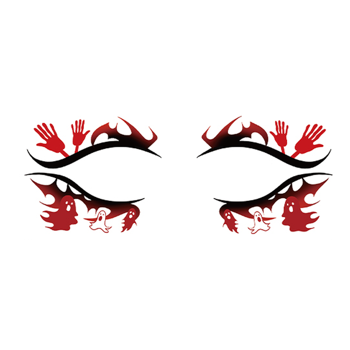 Ghost Hand Halloween Eye Tattoo