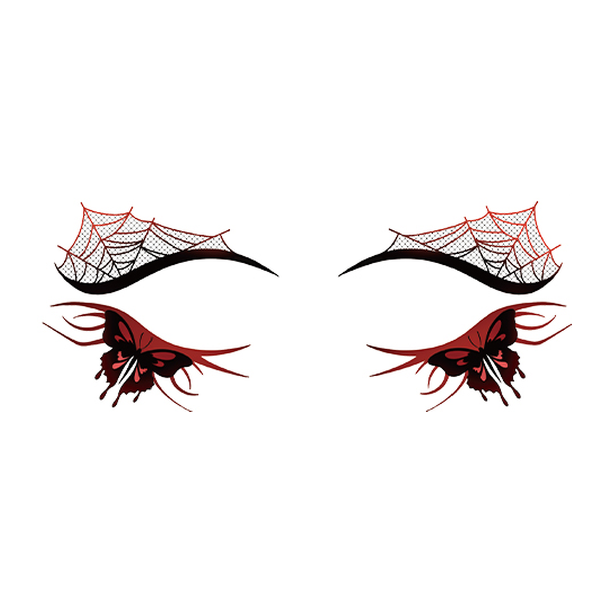 Web Butterfly Halloween Eye Tattoo