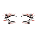 Speckle Spider Halloween Eye Tattoo