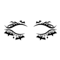 Charm Bat Halloween Eye Tattoo