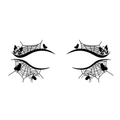 Spider Web Butterfly Halloween Eye Tattoo