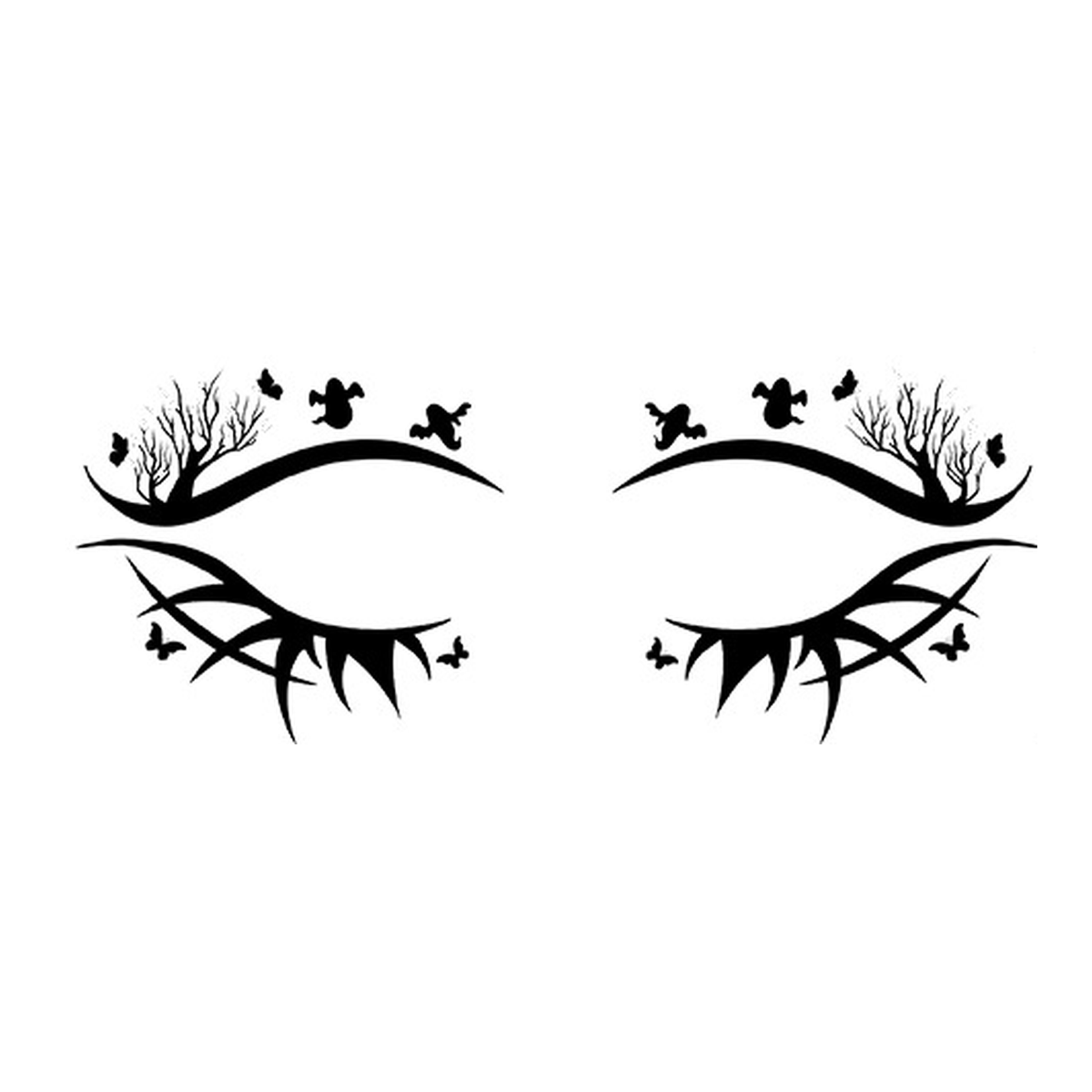 Ghost Tree Halloween Eye Tattoo
