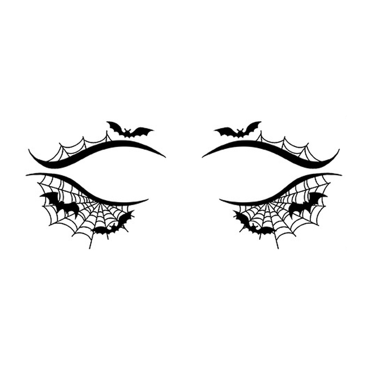 Bat Web Halloween Eye Tattoo