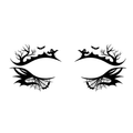 Ghost Bat Dead Tree Halloween Eye Tattoo
