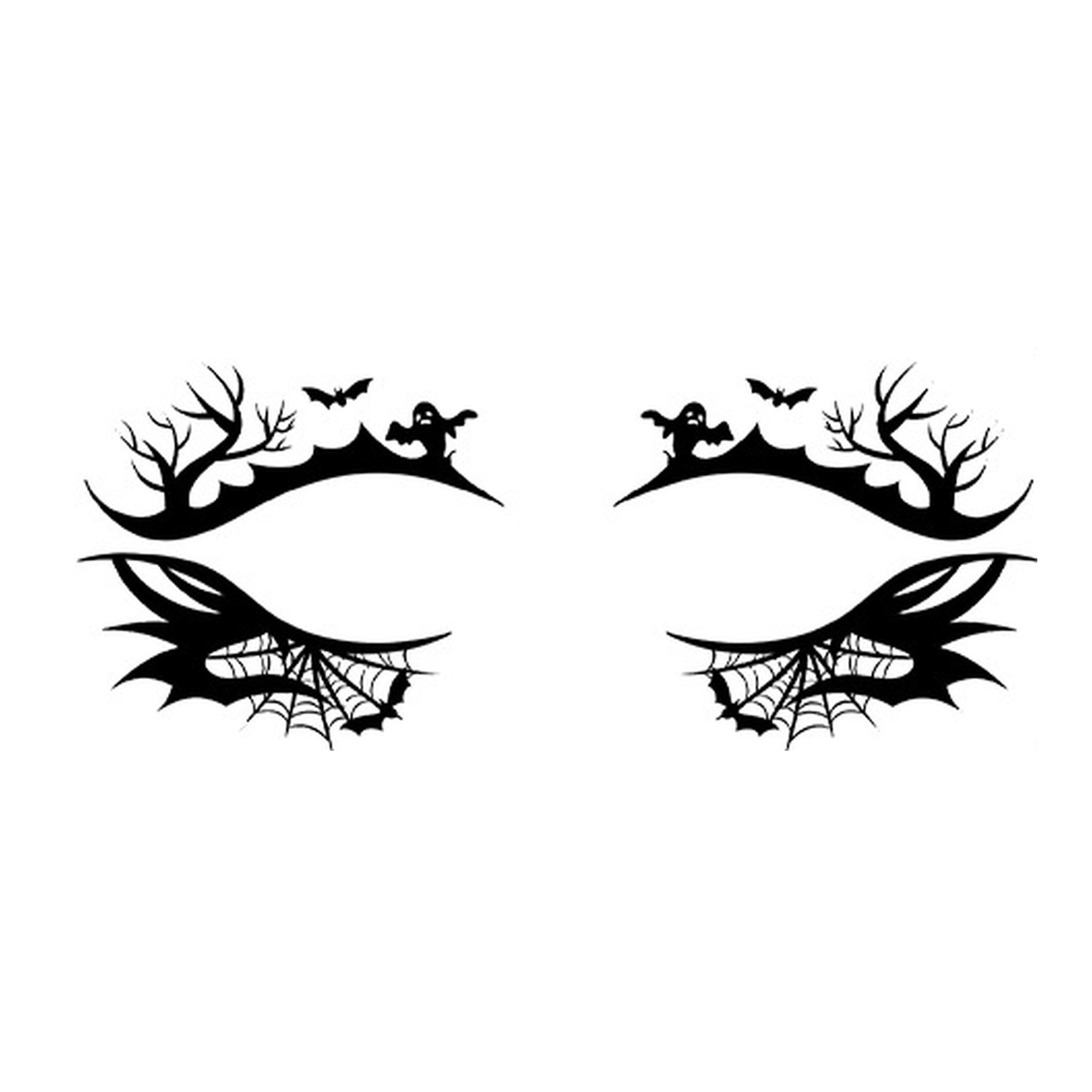 Ghost Bat Dead Tree Halloween Eye Tattoo